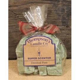 Thompson’s Candle Co. Frosted Pine Wax Crumbles – 6 oz Super Scented Hand-Poured Holiday Wax Melts