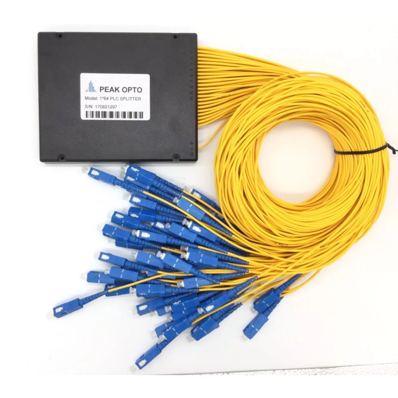 Peak Opto 1X64 PLC optical splitter, planar waveguide-type optical splitter