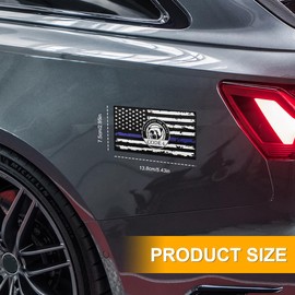 Lyxheth 5PCS Code 4 Thin Blue line Sticker, Blue Line Flag Sticker, American Flag Thin Blue Line Decal, Universal Waterproof Vinyl Decal Car Accessories for Trucks Window Phone Cases Laptop (Style2)