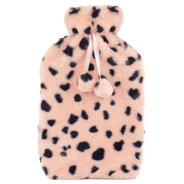 A2Z Hot Water Bottle 2 Litre Capacity Leopard Print Plush