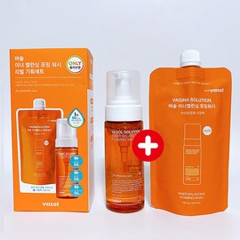 Bassol Vasol Inner Balancing Foaming Wash 150ml+150ml Refill Feminine Cleanser / 바솔 이너밸런싱 포밍워시 150ml+150ml리필 여성청결제