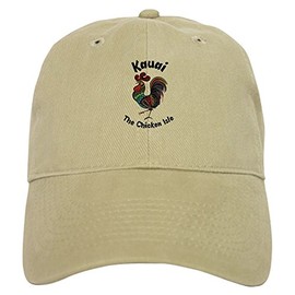 CafePress Kauai The Chicken Isle Cap Unique Adjustable Baseball Hat Khaki