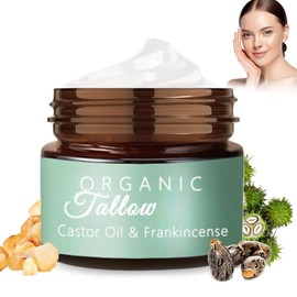 FunApricity Grass-fed Beef Tallow, Organic Tallow Moisturizer for Skin,Frankincense Oil Castor Oil for Skin Moisturizer for Face Body (2)