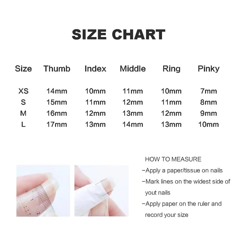 GLORS Short Nail Tips, Brown & White Marble Pattern with