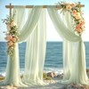Wedding Arch Draping Fabric 28" x19FT, Sheer Chiffon Fabric Backdrop,1