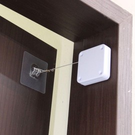 Wire No-Drill Door Closer White 2ea