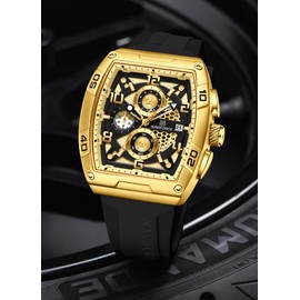 NAVIFORCE Watches for Men Quartz Chronograph Fashion Watch,Colorful Silicone Band,with Auto Date Waterproof Women Wrist Watch,Gift