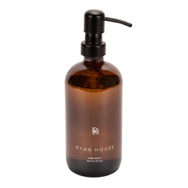 Ryan House Candles Amber Oud 12.5 ounce Nourishing and Refreshing Hand Soap In Recycled Glass Bottle with Pump For Kitchen or Bathroom