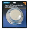 Camco 40033 Replace All Plumbing Vent Kit (Polar White)