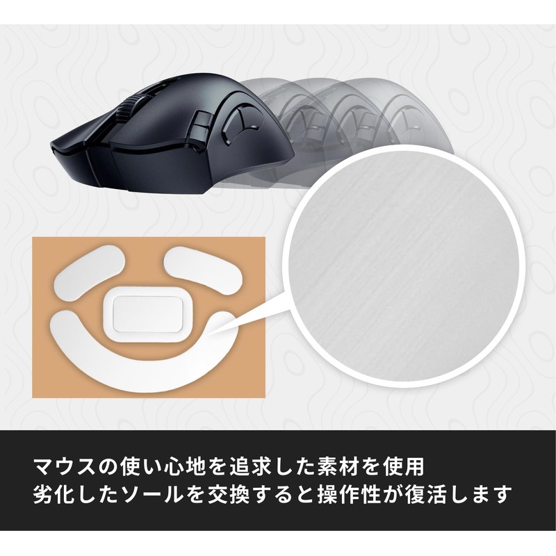 Replacement Mouse Sole for Razer DeathAdder V2 X HyperSpeed [Set