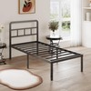 DiaOutro 16 Inch Twin XL Bed Frame with Headboard No