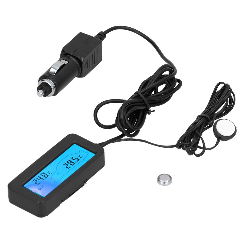 Mini Thermometer Electronic Temperature Meter with LCD Display DC12V for