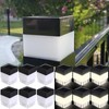 OUYANGL Solar LED Fence Post Cap for Wrought Iron and