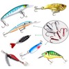 JSHANMEI 130pcs Fishing Treble Hooks Kit High Carbon Steel Strong