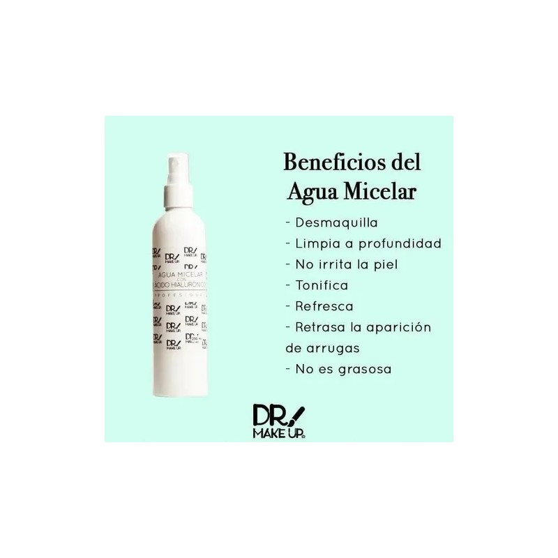 Agua Micelar Con Acido Hialuronico - Dr Make Up