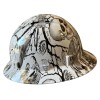 CAL PACIFIC White Skull Full Brim Hard Hat with with