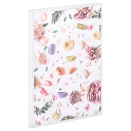 Hakuba APCP2LMCF 4977187528039 Photo Album, CP 2L Size, Holds 20 Sheets, Vertical, Macaron Flower, Thin, Pocket Type, Easy to Put Pictures, Present, Collection,