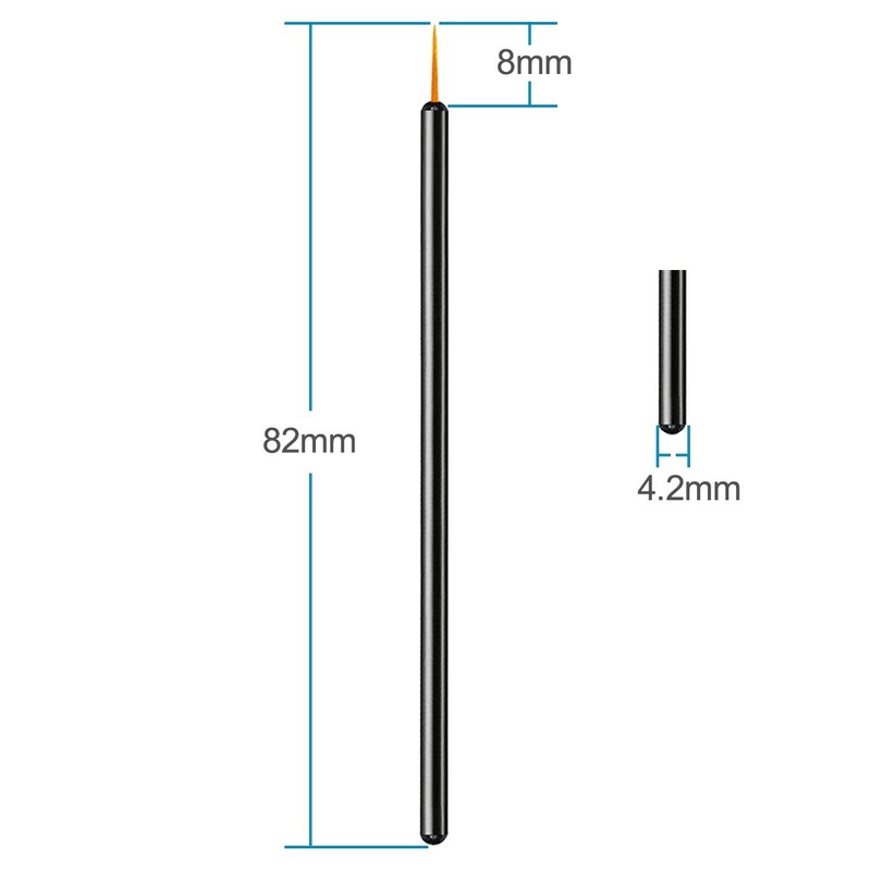 100 Pack Disposable Eyeliner Brush, JASSINS Eye liner Applicator Cosmetic