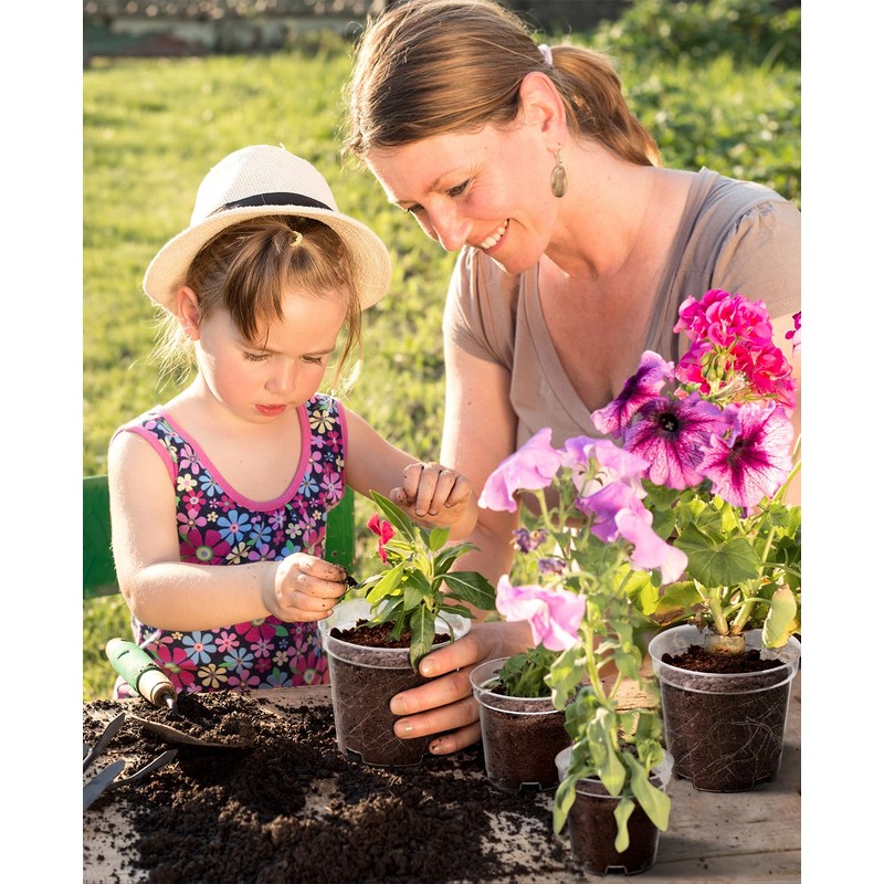 homenote Clear Nursery Pots for Plant,3/4/5 Inch Plant Pot for