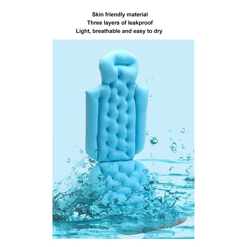 Adult Full Body Bath Pillow Prevent Slipping Detachable Washable Bathtub
