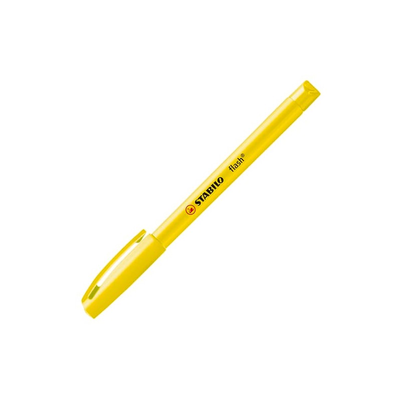 Resaltador STABILO flash - Paquete de 4 - Amarillo, Verde,