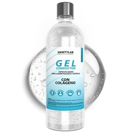 Gel conductor para aparatología y SPA | facial y corporal | cavitación, radiofrecuencia, microcorriente, skindion, foreo, 1 lt (CON COLÁGENO)