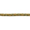 DÉCOPRO Olive Green Gold 7/16" Decorative Rope Cord Peaceful Harmony [By The Yard]