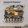 Spampur Large Power Tool Organizer Wall Mount with Charging Station,