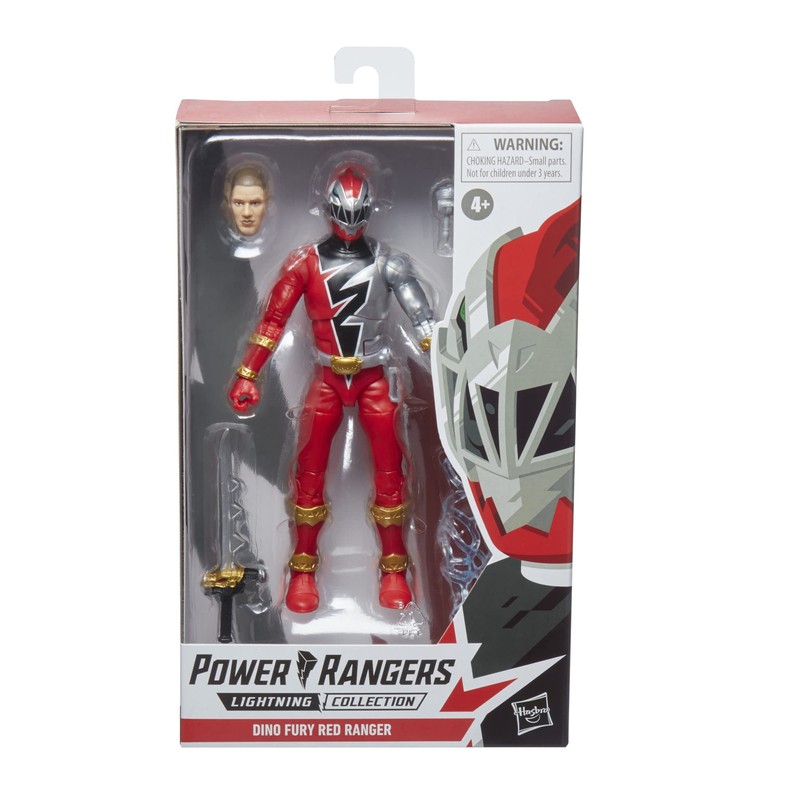 Power Rangers パワーレンジャーズ ライトニングコレクション 恐竜 フューリー レッドレンジャー 6インチ プレミアム コレクター収集品