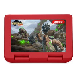 Spreadshirt Schleich Eldrador Creatures Steinwelt Lunch Box, One Size, Red