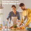 Fzaqwen Electric Salt and Pepper Grinder Set Rechargeable - Automatic