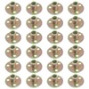 Hordion 24Pcs 3/8"-16 Carbon Steel T Nuts, Round Base Plate