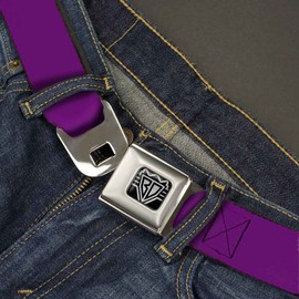 Buckle-Down Seatbelt Belt - Purple - 1.5" Wide - 24-38 Inches in Length