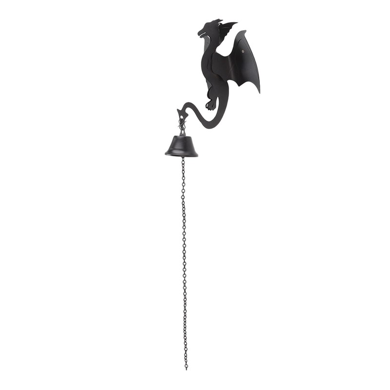 Wind Chime Gothic Dragon Design Retro Style Home Decoration Iron
