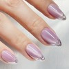 Sunruby Handmade Press On Nails Short Almond Purple Sunset Cat