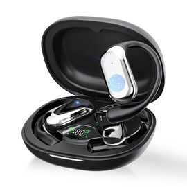 AI Language Translation Earbuds Real-Time, 144 Languages & Accents, Audifonos Traductores Inglés Español, Compatible with iOS & Android, Ideal for Travel, Business, Learning (Deep Black)