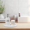 Silicone Bathroom Tray Round Vanity Tray Decorative Soap Holder Kitchen
