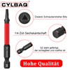 Pack of 10 Triangle Screwdriver Bits 65 mm, CYLBAQ Hex