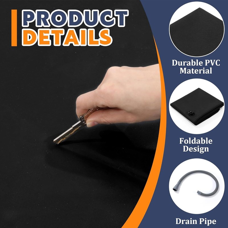 Shower Pan - Folding Shower Base Portable Floor - Standing