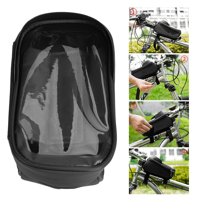 WHEEL UP Rainproof Bicycle Bag Frame Front Top Tube Reflective