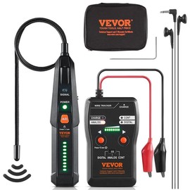 VEVOR Underground Cable Locator 6.5 FT Max. Detection Depth Wire Tracer Break Detector Finder with Earphone 3280 FT Max.Detection Length Cable Tester for Pet Fence Buried Sprinkler Valve Irrigation