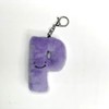 Alphapals® 4" Plush Letter P Keychain - Color: Pretty Pink