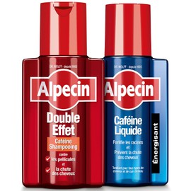 Alpecin Caffeine Shampoo Double Effect, 200 ml + Alpecin Caffeine Liquid, 200 ml (Anti Hair Loss Shampoo & Anti-Dandruff + toner)
