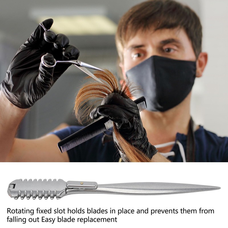 Double Sided Hair Cutting Razor Comb, Hair Thinning Comb, Double