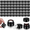 60 Pack Small Sample Containers with Lids, 5ml Amber Glass