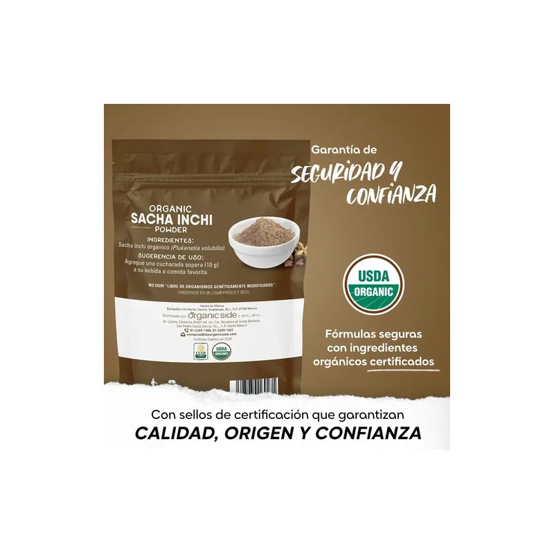 Sacha Inchi Orgánico En Polvo 100 Gr - Organic Side