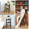 Double Elite Step Ladder 3 Step Folding, Sturdy 330 Lbs