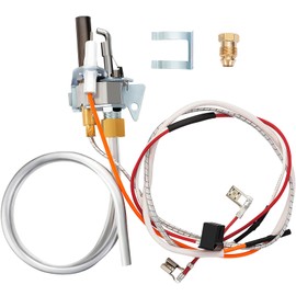 100112330 9007876 9007877 Water Heater Pilot Assembly Nat Gas Thermopile Assembly Compatible with Reliance Whirlpool A.O.Smith Kenmore State American Water Heaters, Replace for 300 301 Series