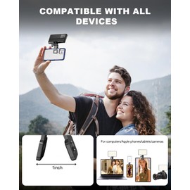 RAYMENGE 120 LED Selfie Light for Phone with Front & Back Clip, 3 Light Mode CRI 95+ 2500K-9000K Infinitely Dimmable Light, 3000mAh High Power Rechargeable Clip On Light for Selfie, Tiktok, Vlog