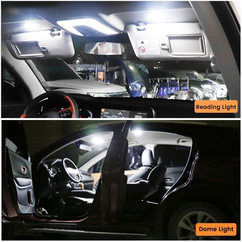 YM E-Bright 4-Pack White Led Panel Dome Light Lamp, COB